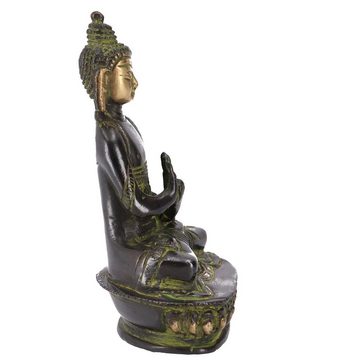 Guru-Shop Buddhafigur Buddha Statue aus Messing Dharmachakra Mudra 14..
