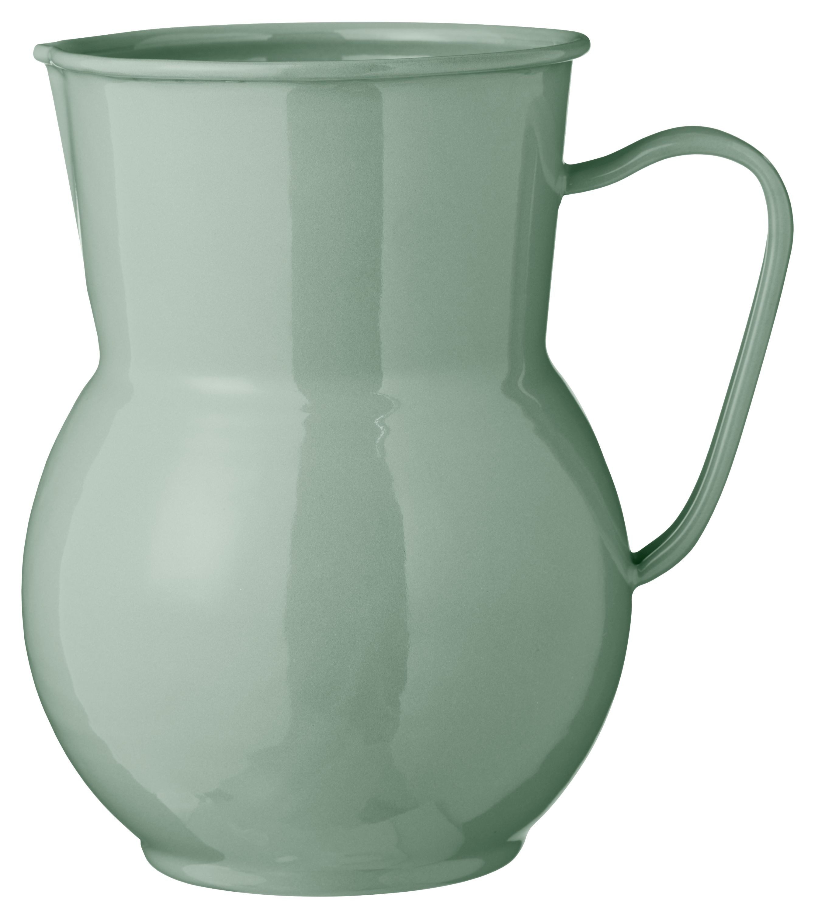 Ib Laursen Kanne Ib Laursen - Kanne Krug Wasserkrug Karaffe Vase 2 Liter Emaille Grün