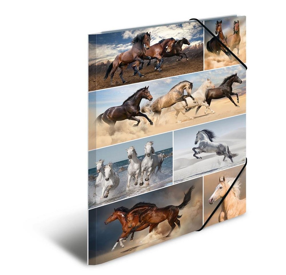 Thumbnail - HERMA Organisationsmappe Sammelmappe DIN A3 Karton Tiere Pferde