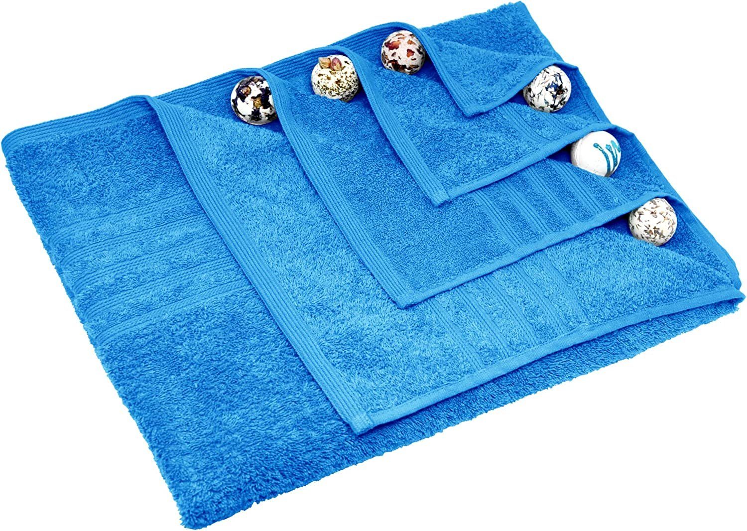 extra Wellness Saunatuch cm, 85x220 London, Badetuch Lashuma (1-St), lang Frottee Blau Handtuch Capri