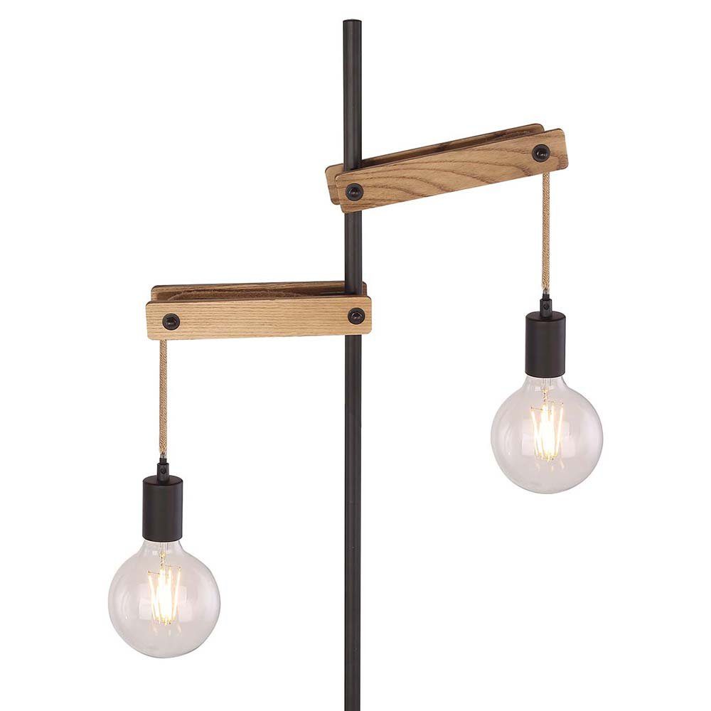 Beleuchtung inklusive, etc-shop Lampe Leuchtmittel Ess Steh Wohn Holz nicht Stehlampe, Stand Zimmer Beistell natur