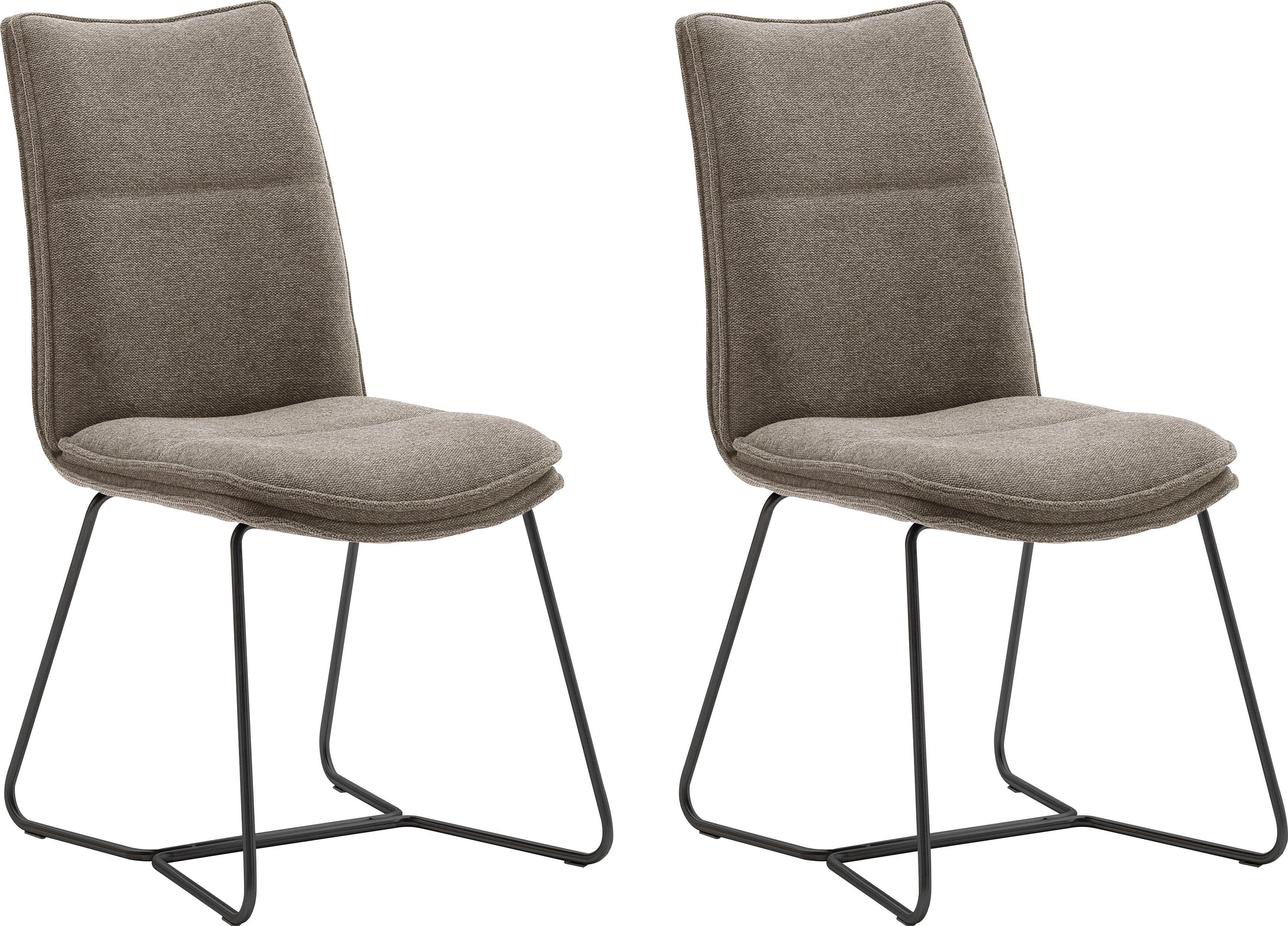 MCA furniture Stuhl Hampton (Set, 2 St), 2er Set, mit Griff, Belastbarkeit 120 Kg, Sitzhöhe ca. 49 cm