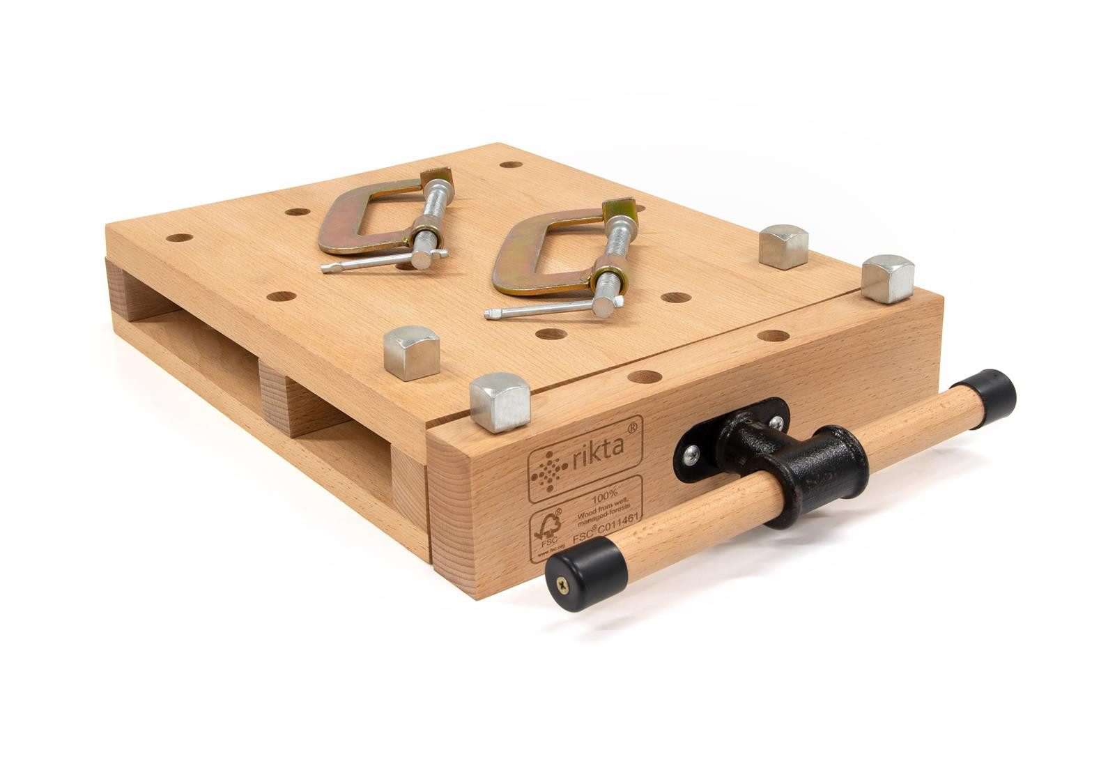 rikta Hobelbank tragbare Werkbank Hobelbank mit Schraubstock 100% FSC® Buch günstig online kaufen