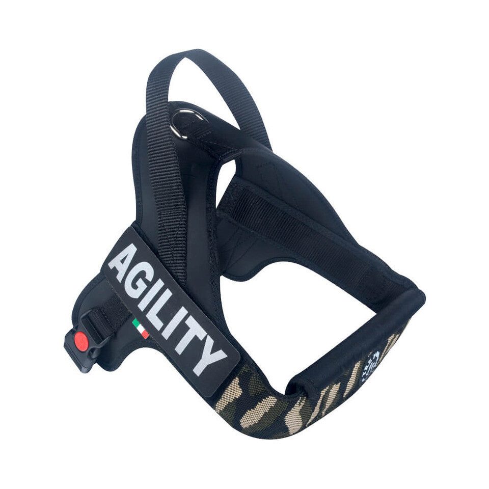Tre Ponti Hunde-Geschirr TP1030 Linea Flash Label camouflage