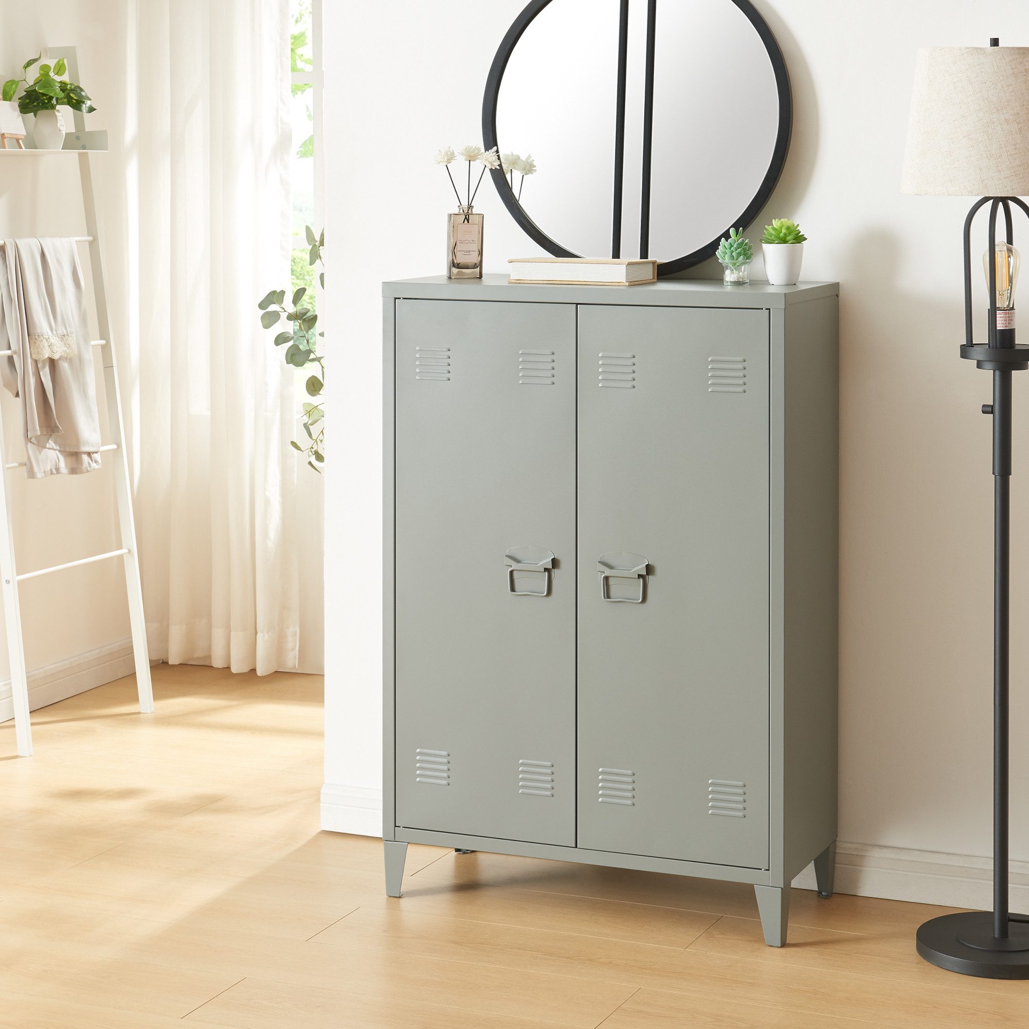 en.casa Aktenschrank »Oripää« mit 2 Türen günstig online kaufen