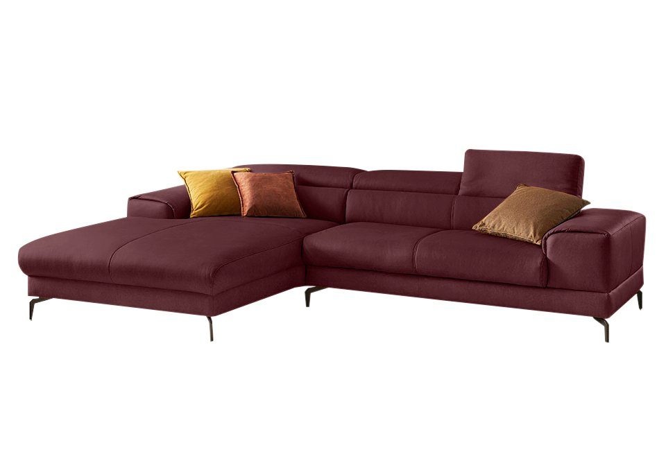 W.SCHILLIG Ecksofa 303cm Breite piedroo, mit wahlweise Kopfteilverstellung, Sitztiefenverstellung