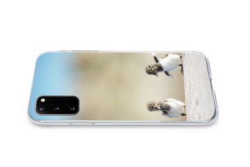 MuchoWow Handyhülle Junge - Sand - Vögel, Phone Case, Handyhülle Samsung Galaxy S20, Silikon, Schutzhülle