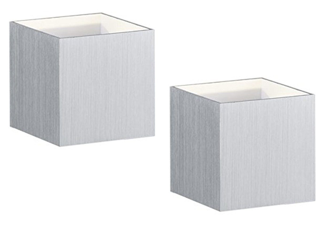 TRIO Leuchten LED Wandstrahler, LED fest integriert, Warmweiß, 2er Set kleine LED Прожекторы innen, Lichtspots für Treppenhaus Ø10cm