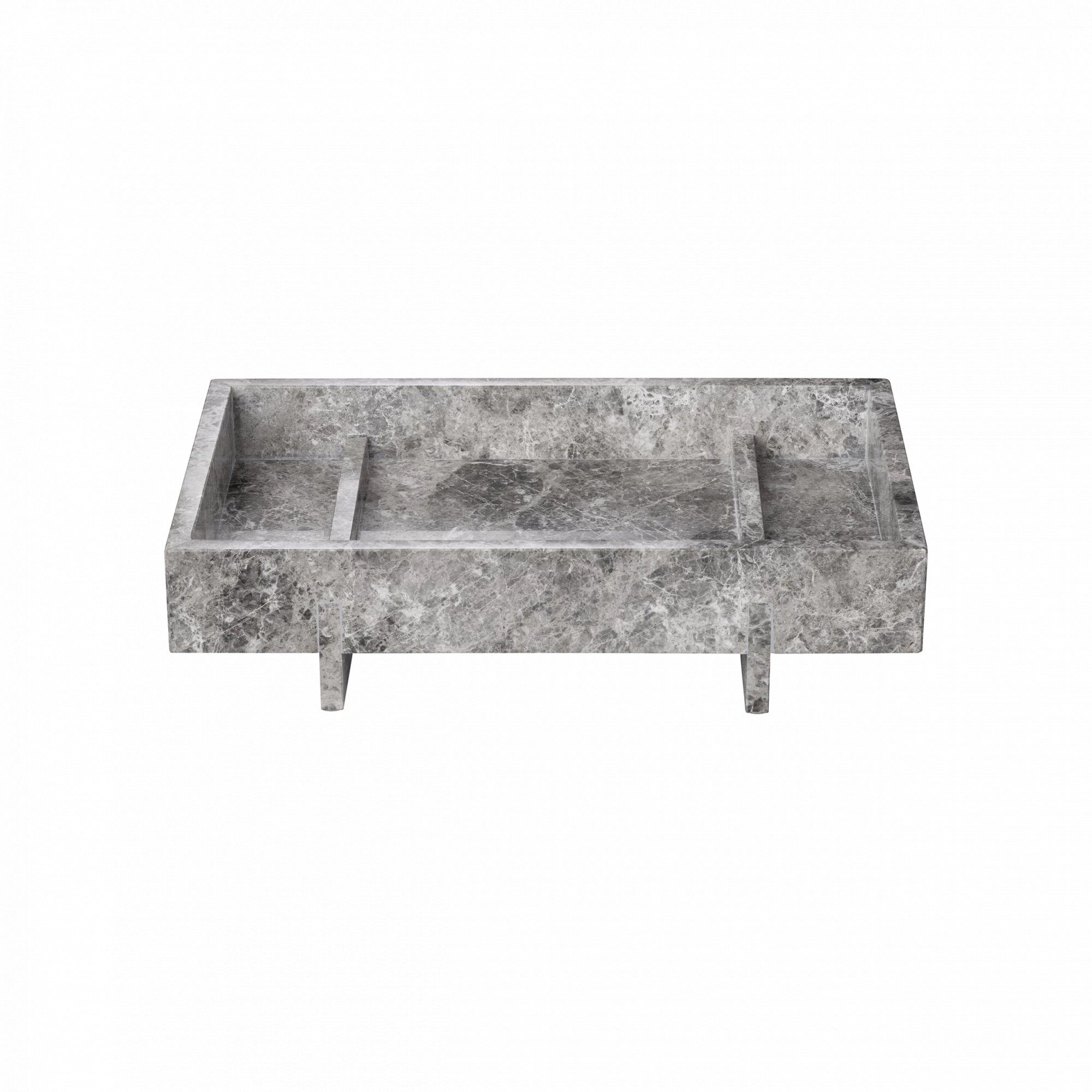 blomus Tablett -ABENTO- Elegantes Tablett aus Marmor: Vielseitiges Design, Marmor, Hochwertig, Marmor, 30x18x7,5cm, Designer, 3 Farben, Luxuriös, Pflegeleicht