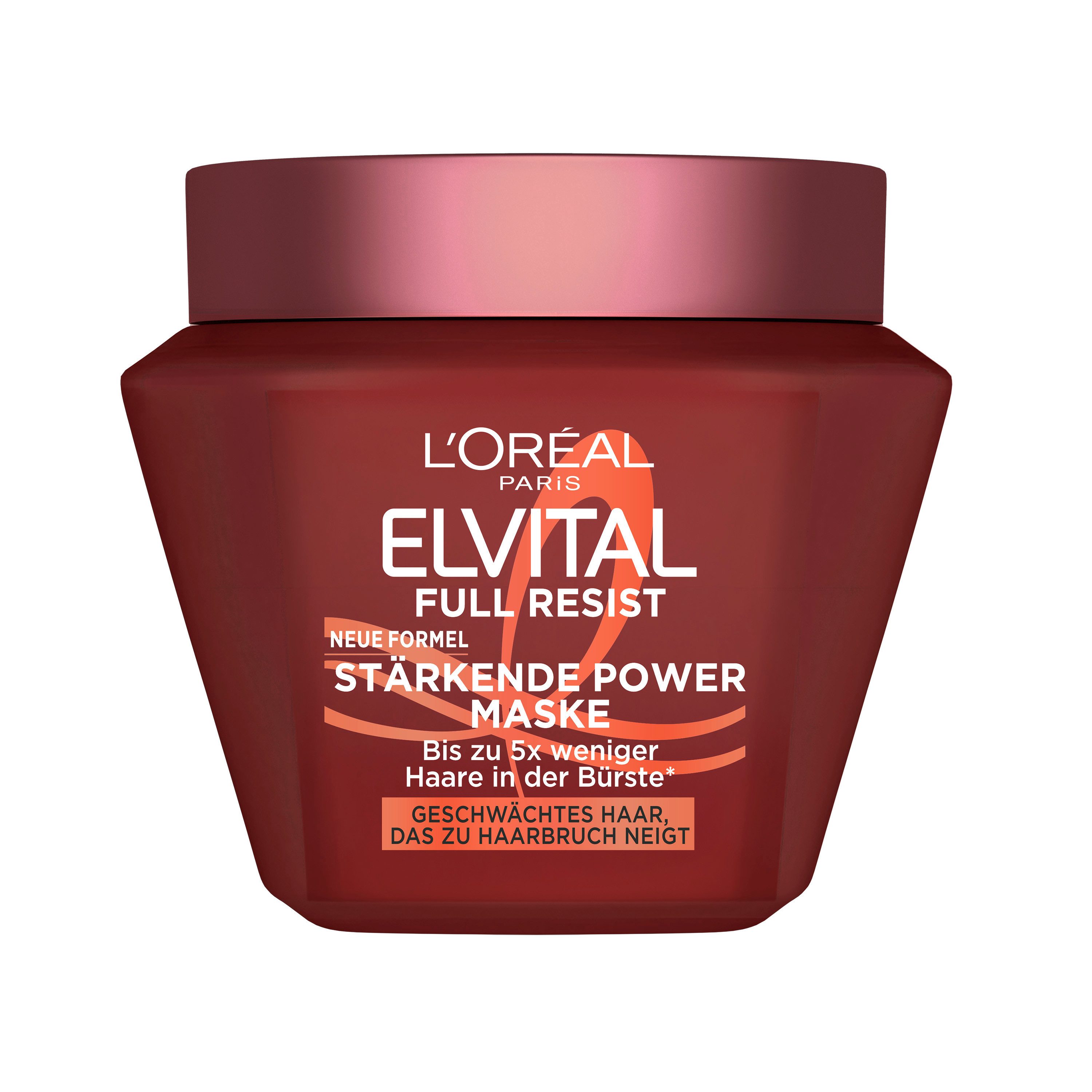L'ORÉAL PARIS Haarmaske ELVITAL FULL RESIST MASKE, für geschwächtes Haar, das zu Haarbruch neigt