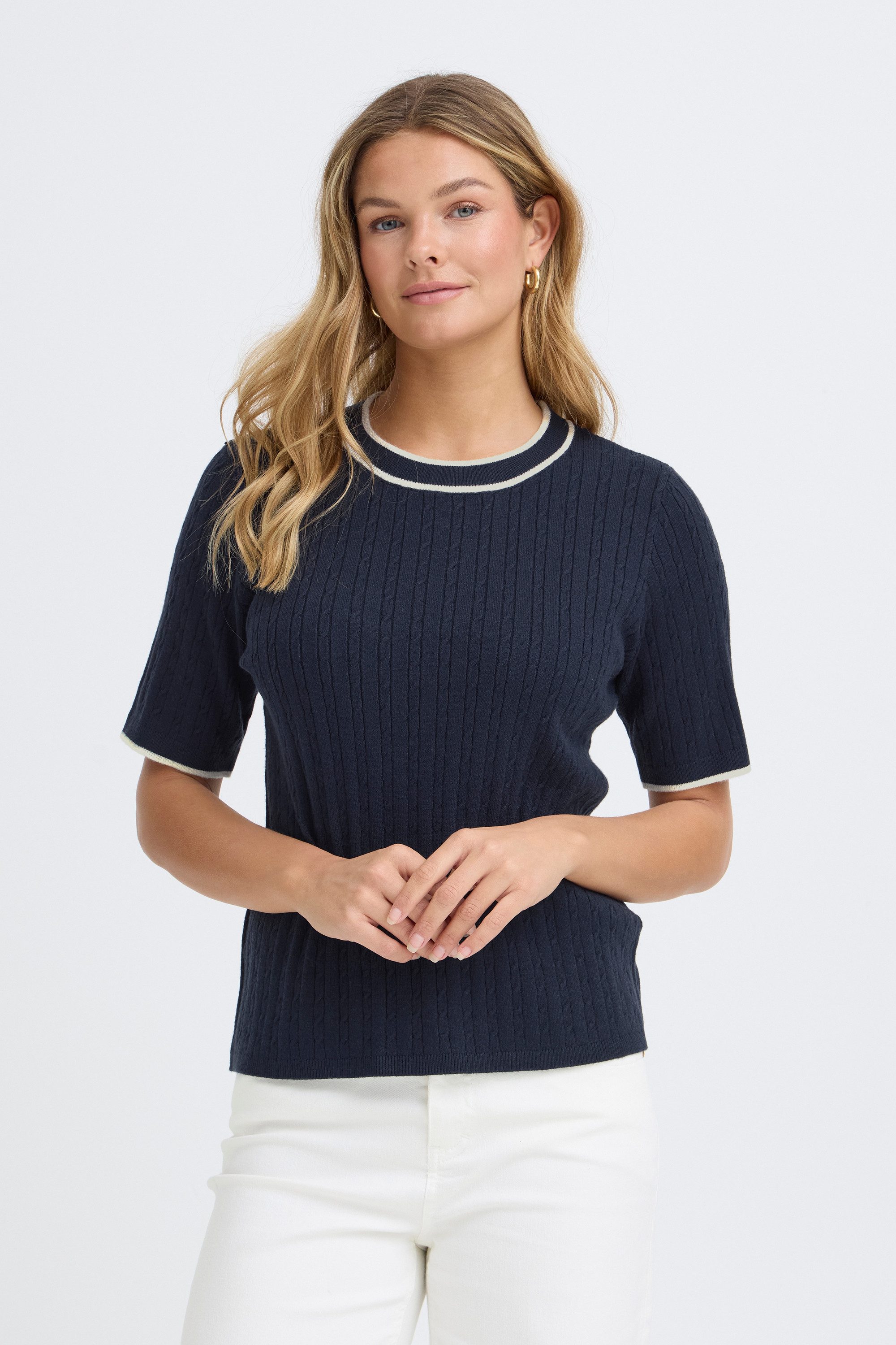 fransa Strickpullover Halblange Ärmel FRLAUREN