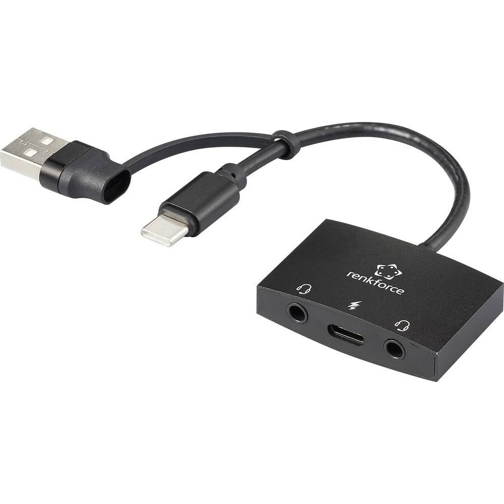 USB Typ-C® & Typ-A Audio-Adapter mit Soundkarte