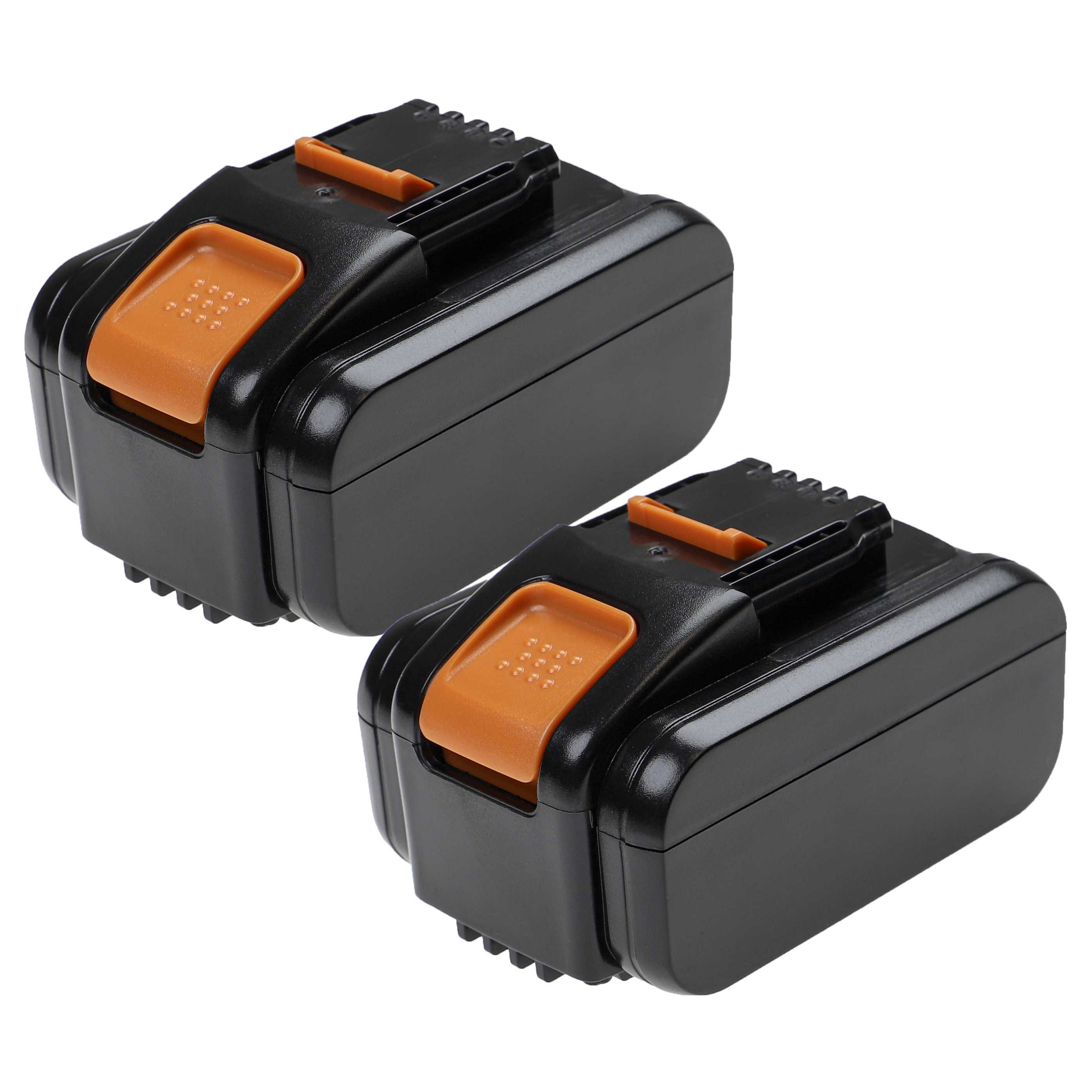 Extensilo Akku passend für Worx Landroid WG163E, WG163E.3, WG173E.9, WG184E, Akku Akku Li-Ion 5000 mAh (20 V, 2 St), Leistungsfähige Austausch-Akkus für Rasenmäher, Wiederaufladbar