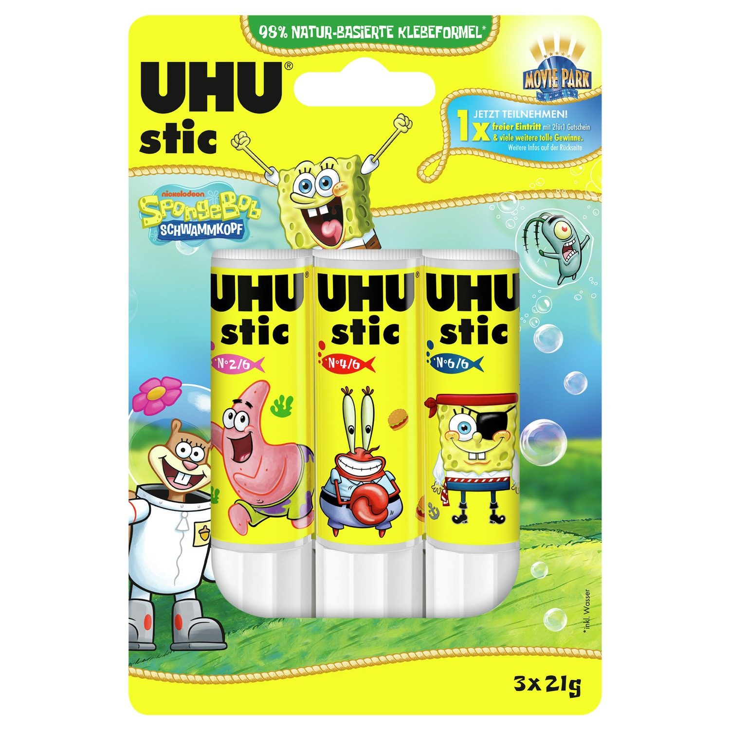 UHU Klebestift UHU stic SpongeBob Schwammkopf