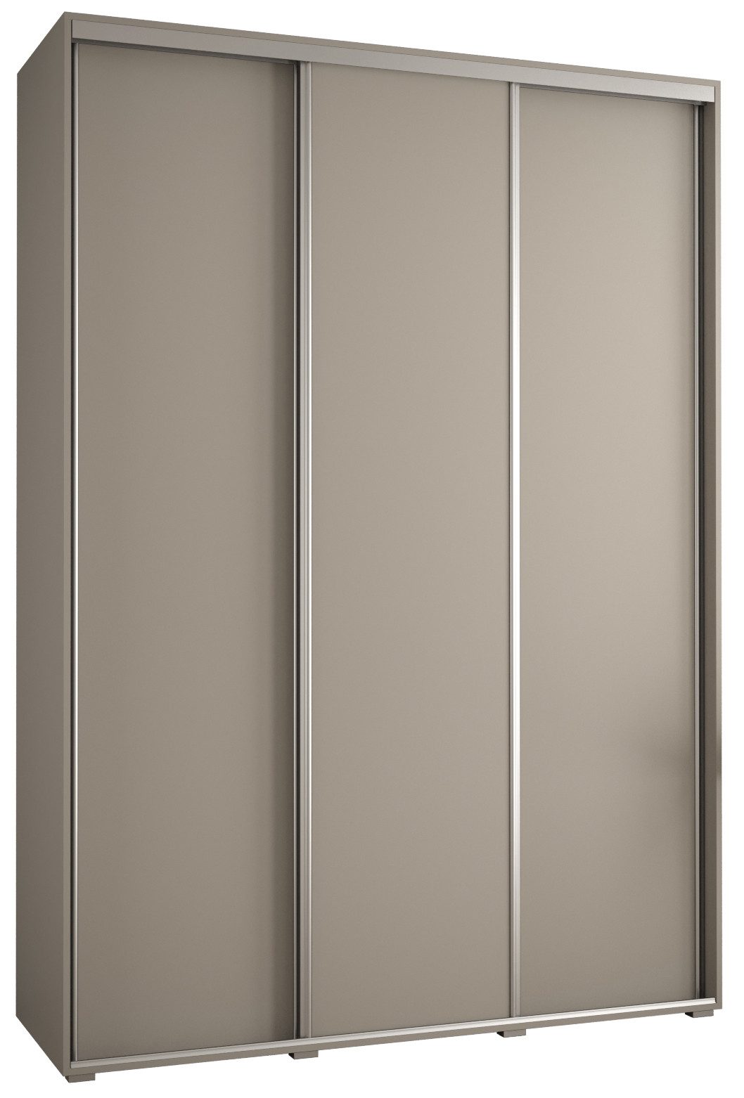 ABIKS MÖBEL Schwebetürenschrank Dakota 1 Schlafzimmerschrank mit Kleiderstange und Regalen