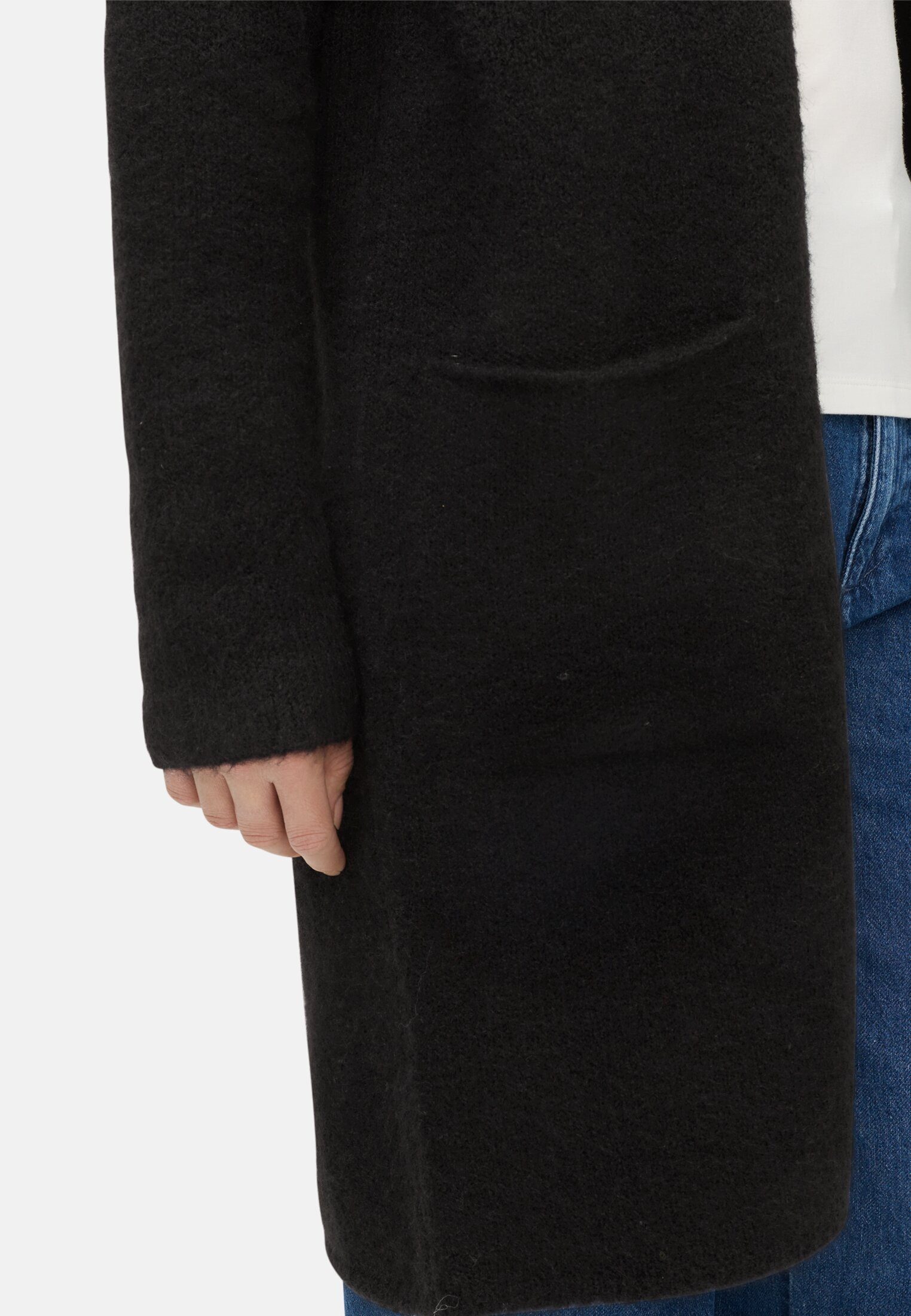 camel active Longstrickjacke mit aufgesetzten Taschen Langarm Strickjacke_Strickjacke