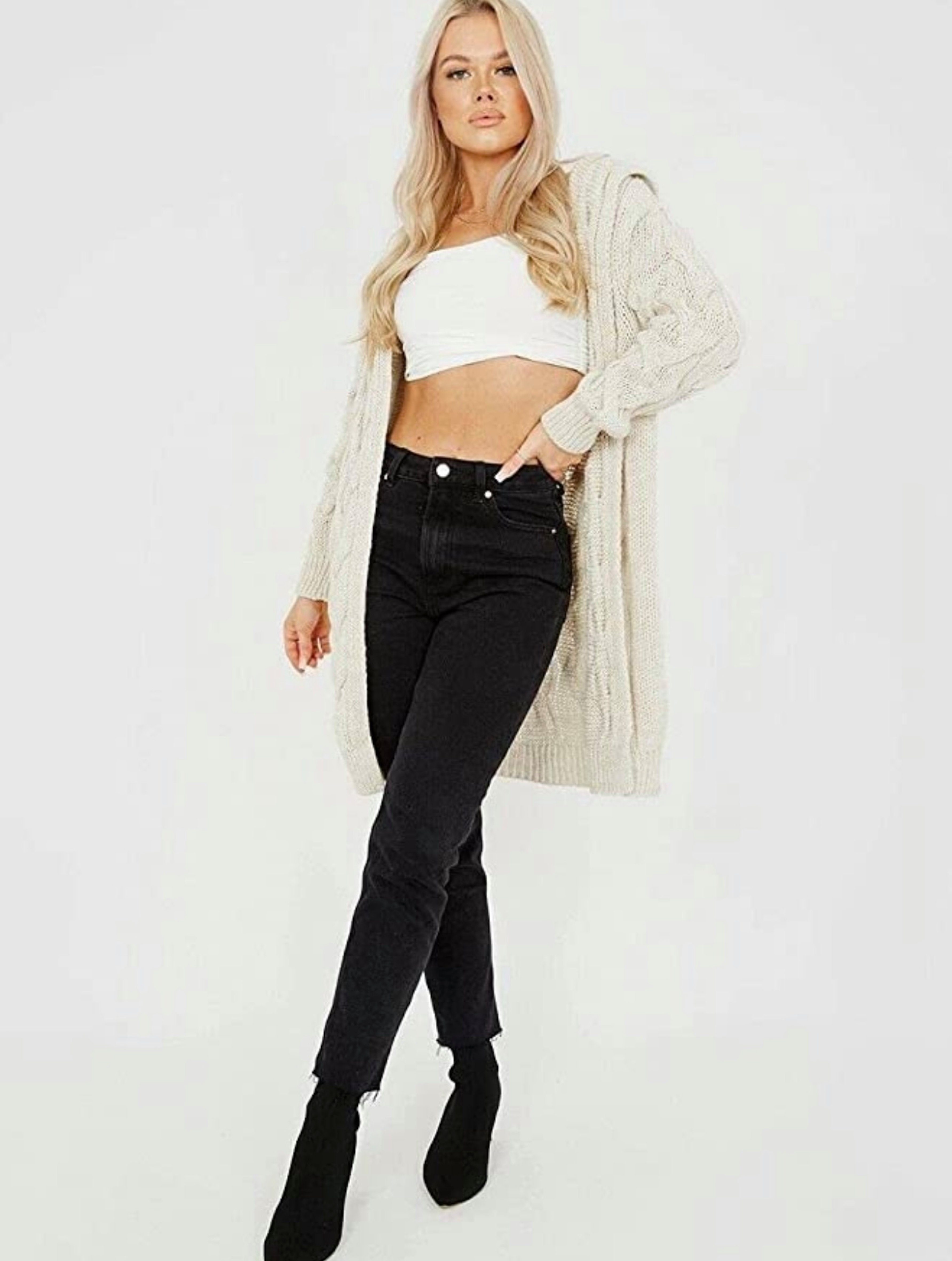 Worldclassca Longstrickjacke Worldclassca Strickjacke Cardigan Kapuze günstig online kaufen