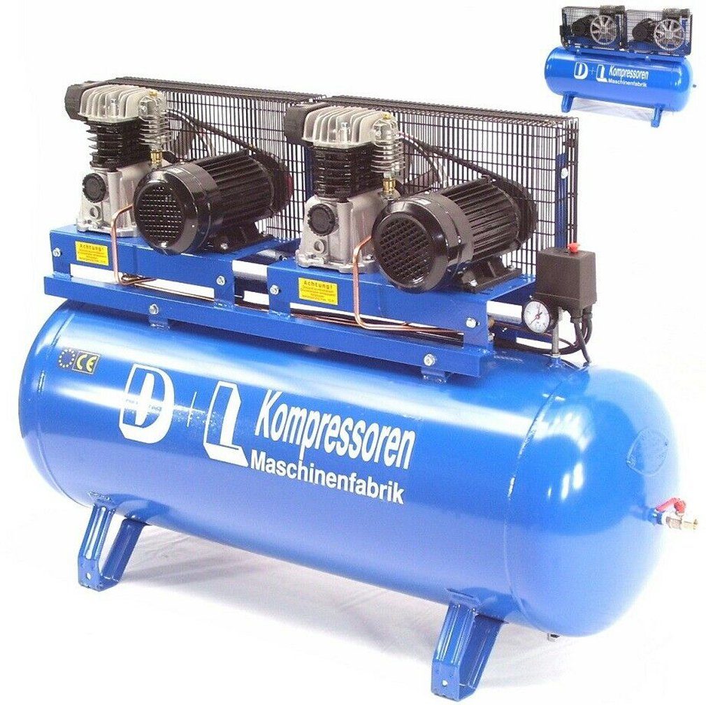 Kompressor Werkstattkompressor Duo 900L 2x450/11/150D 6PS Kompressor 400V