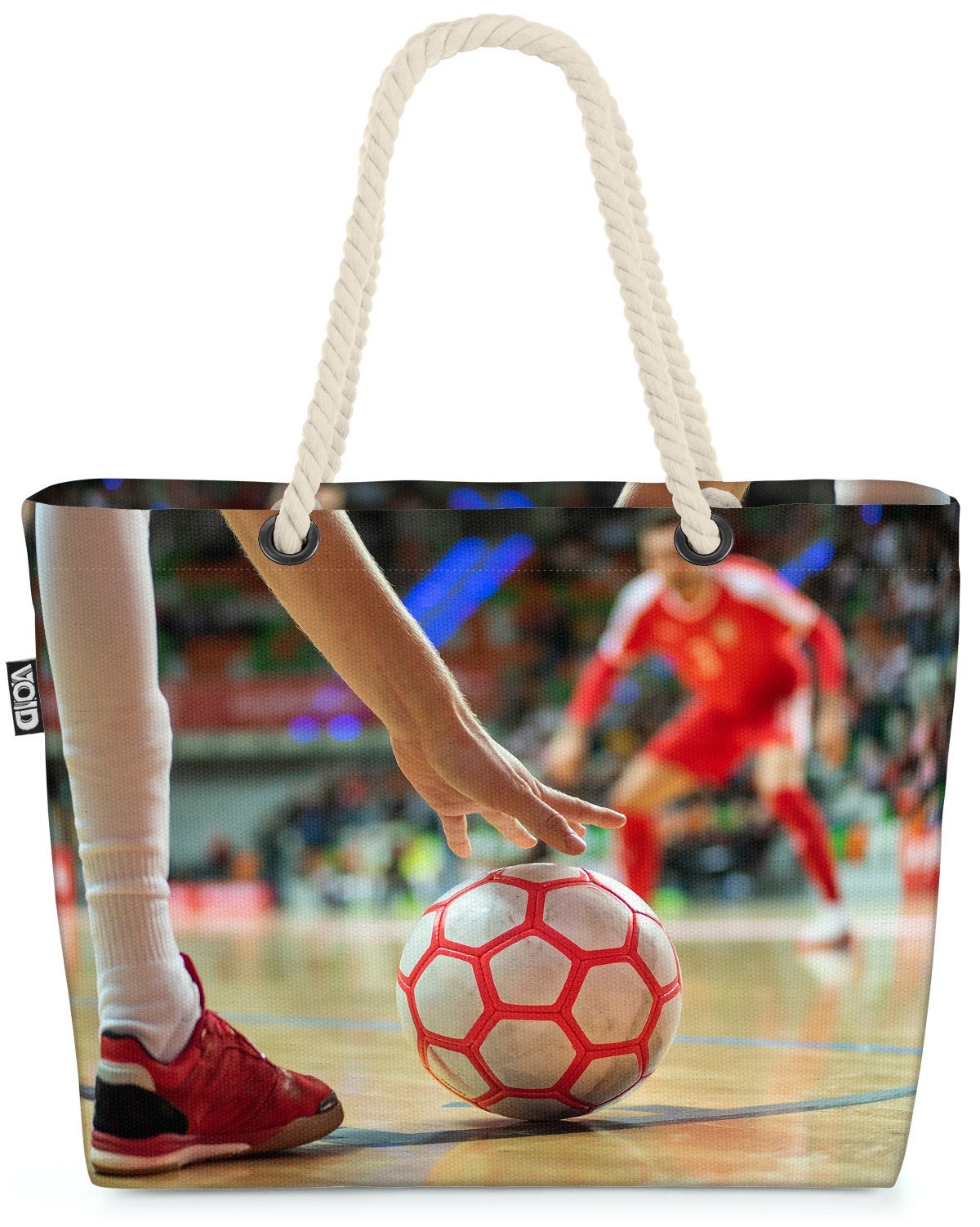 VOID Strandtasche (1-tlg), Handball Ball Sport Halle ecke füße schuh stiefel details national li