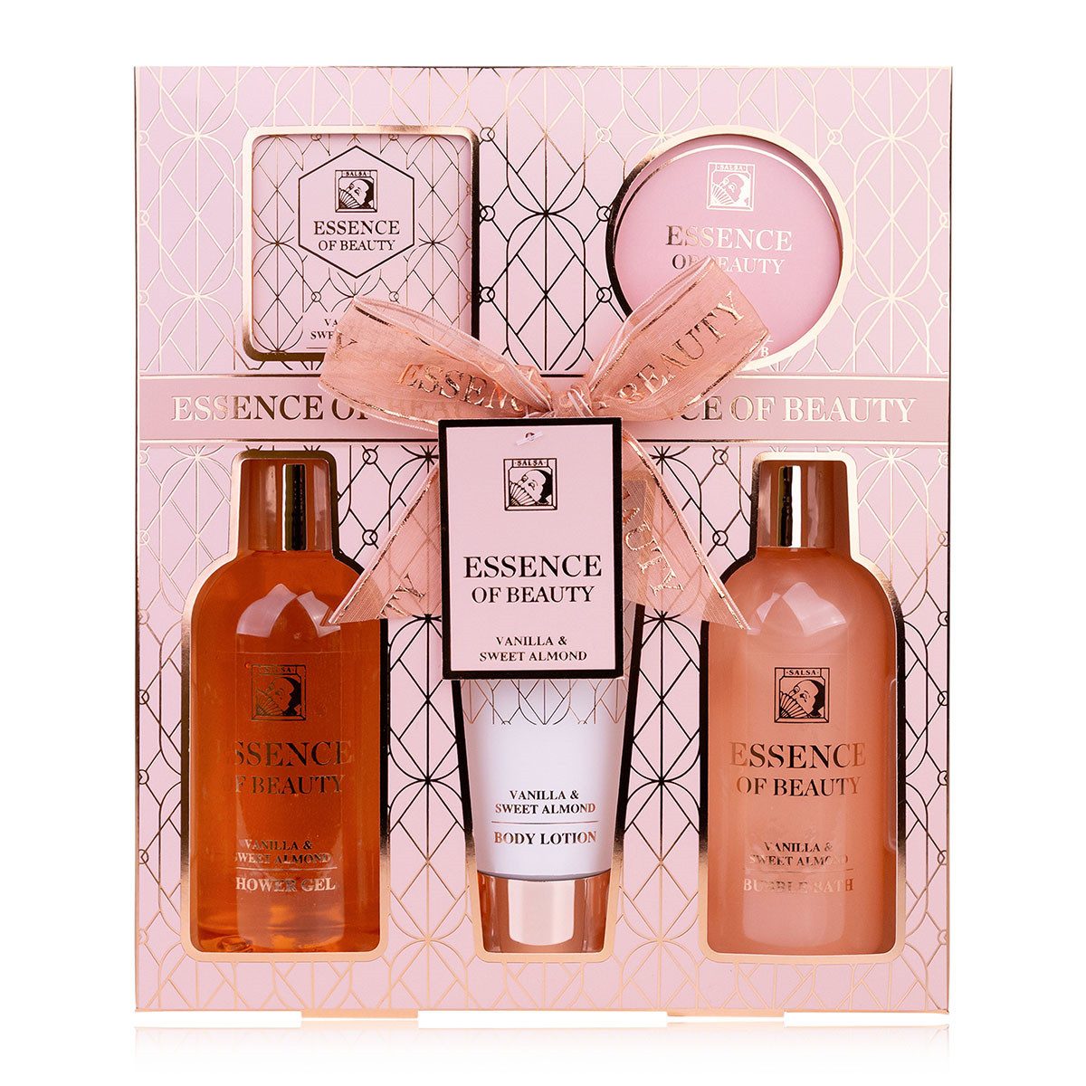 ACCENTRA Hautreinigungs-Set Essence of Beauty 660 ml, 5-tlg., Badeset in Geschenkbox