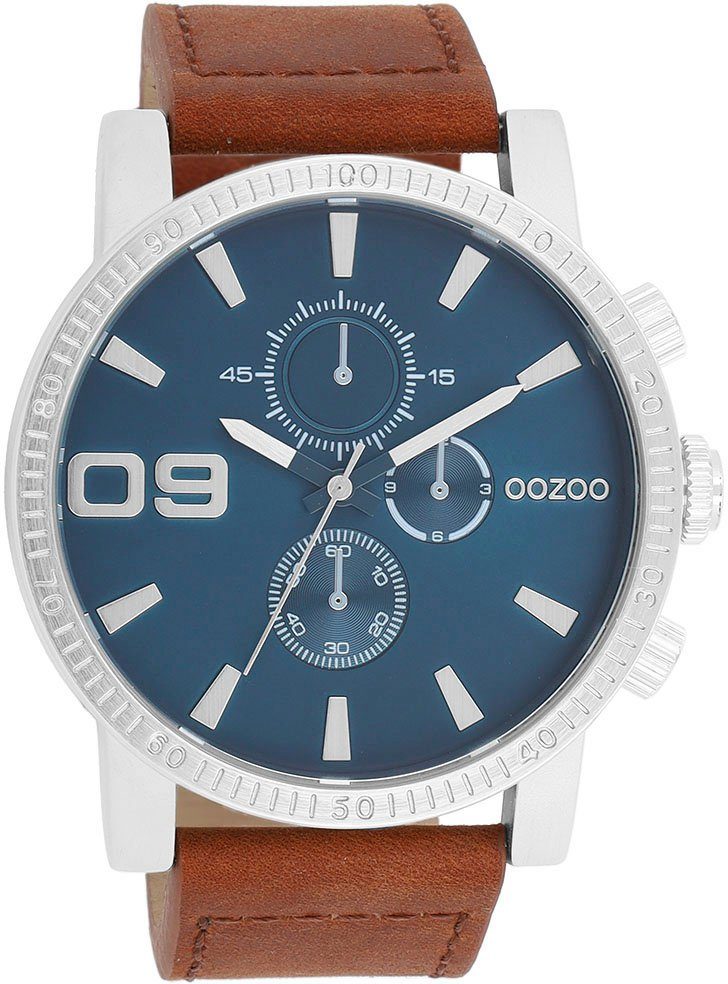OOZOO Quarzuhr C11210, Armbanduhr, Herrenuhr, Lederarmband, günstig online kaufen