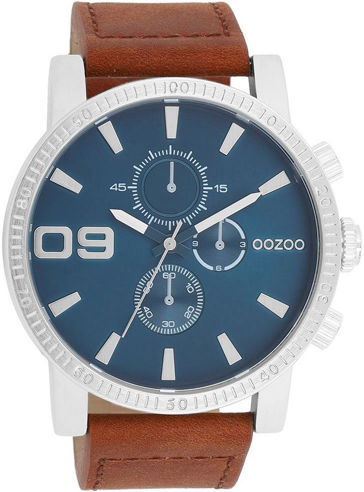 OOZOO Quarzuhr C11210, Elegante Armbanduhr für Herren im Chrono-Look