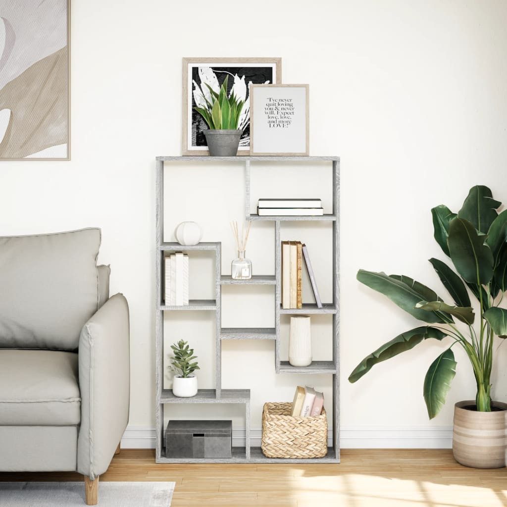 vidaXL Bücherregal Bücherregal Grau Sonoma 72x20x120 günstig online kaufen