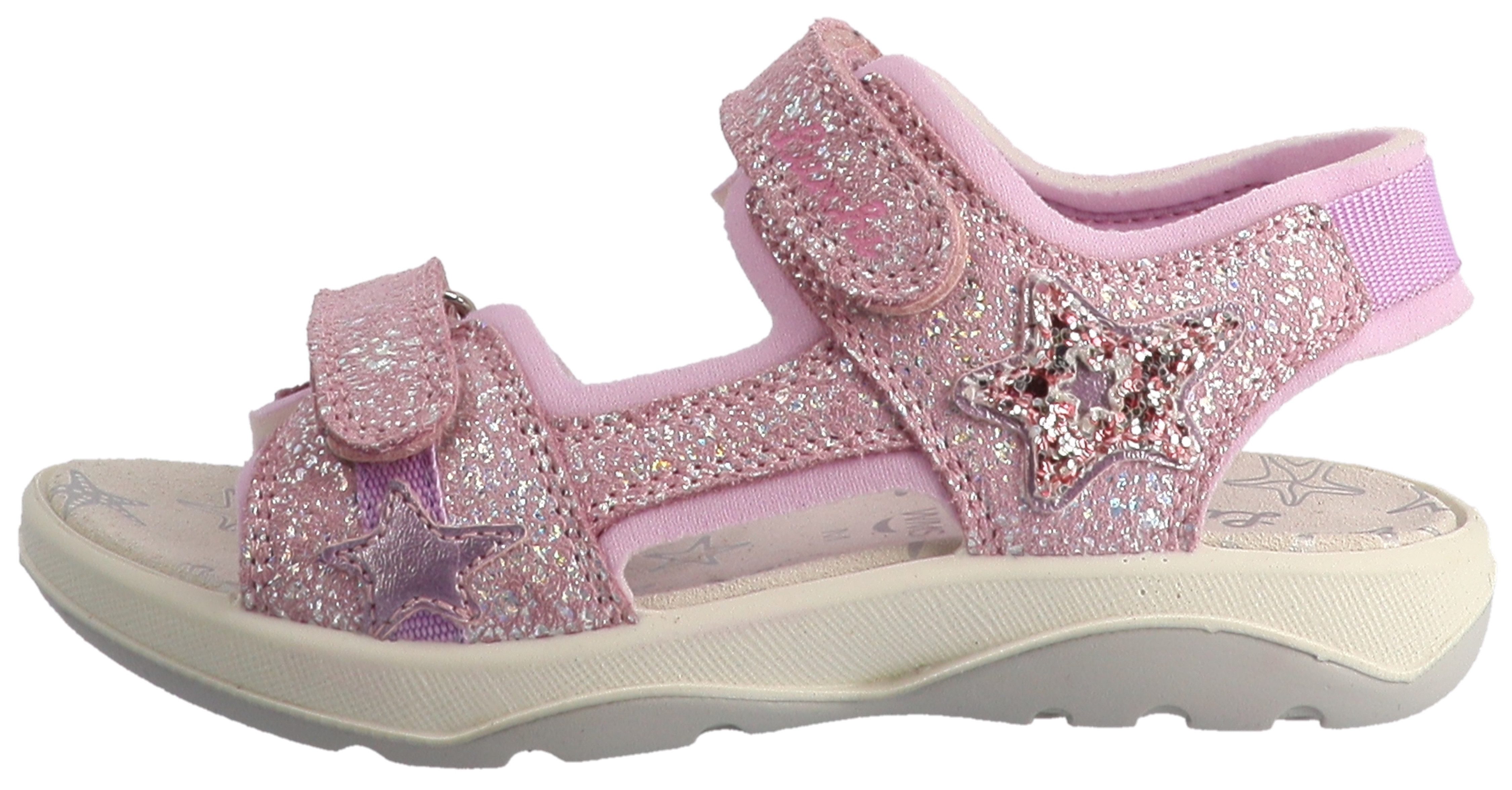 Lurchi Fia 2 Sandale Klettschuh mit Glitter, Größenschablone zum Download