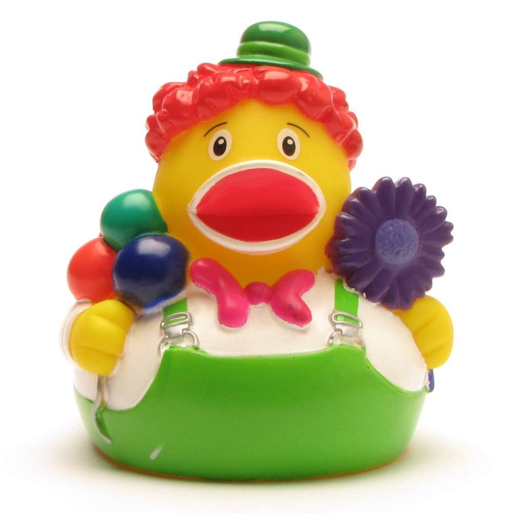 Badeente Quietscheente Clown Schnabels Badespielzeug -