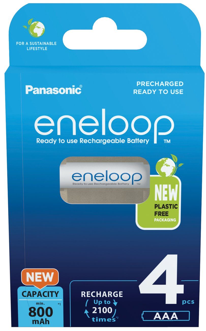 MobiloTec PANASONIC ENELOOP AAA- 4ER BLISTER (BK-4MCDE/4BE) Akkupacks Akku 800 mAh