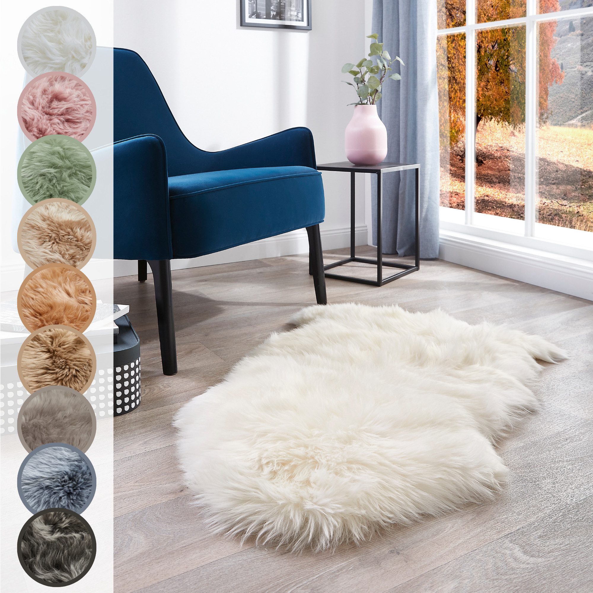 LUXOR living Fellteppich Schaffell Namika, fellförmig, Höhe: 50 mm, echtes günstig online kaufen