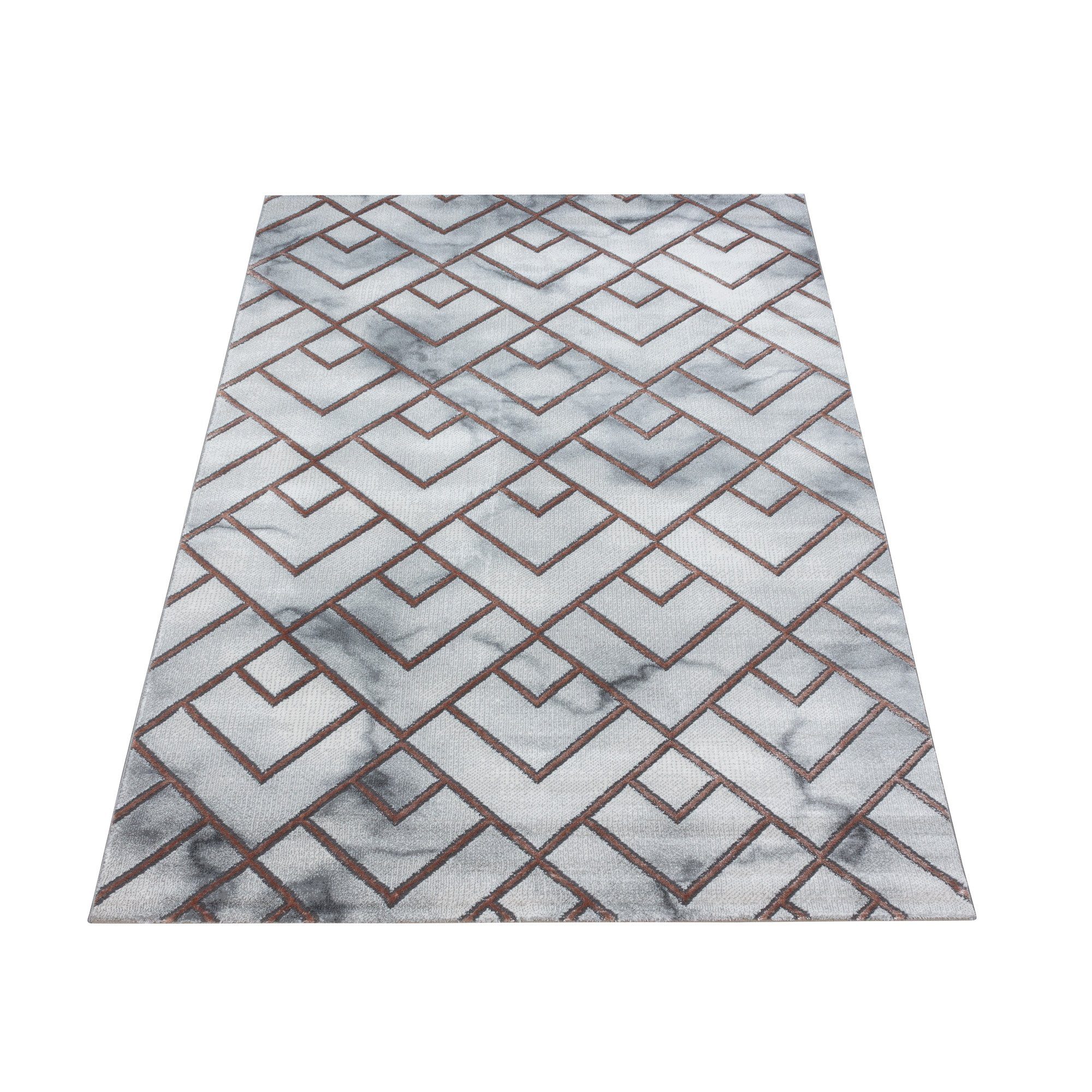 SIMPEX24 Designteppich Marmor Design, Läufer, Höhe: günstig online kaufen