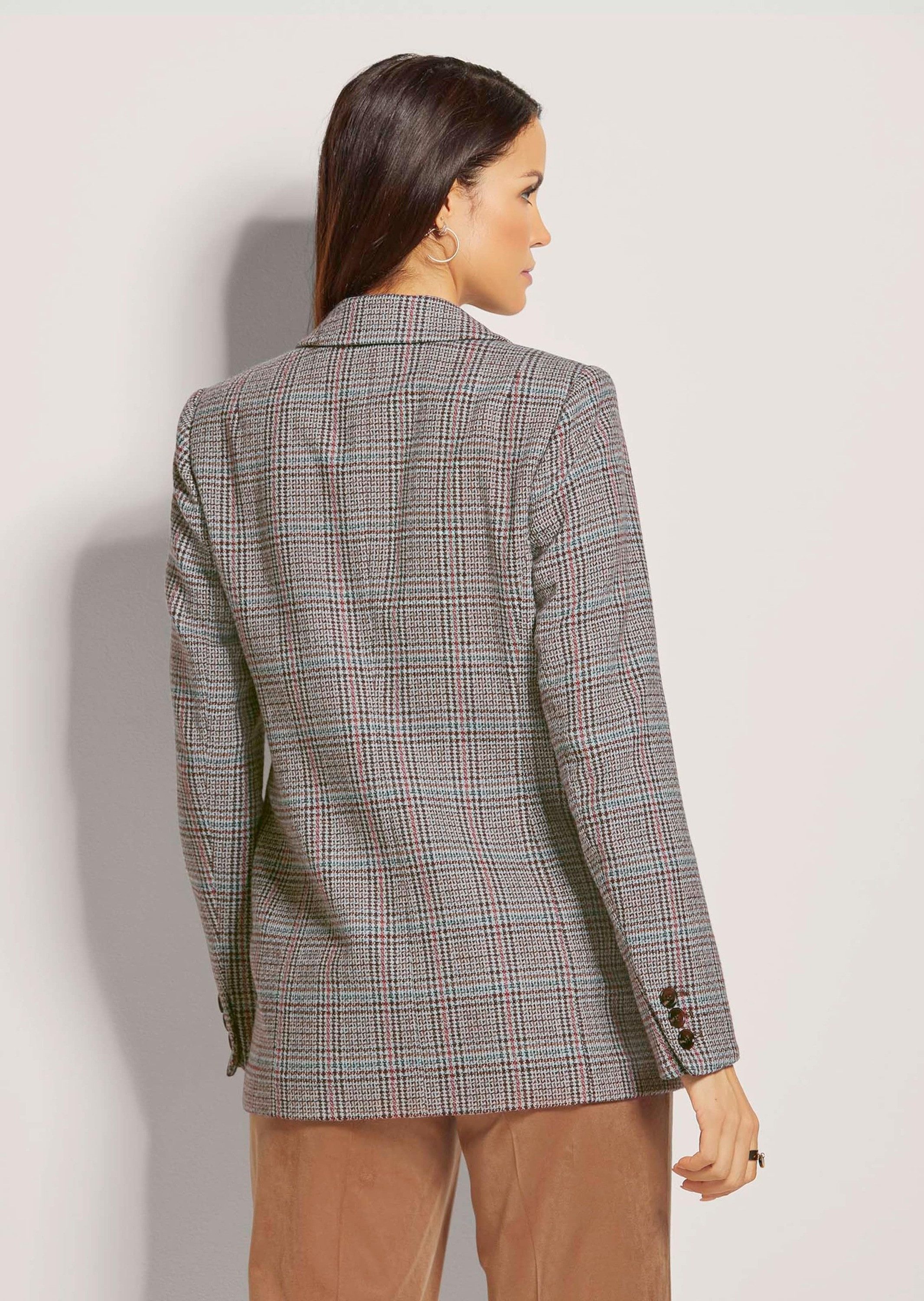 MADELEINE Kurzblazer Langer Blazer mit Wolle