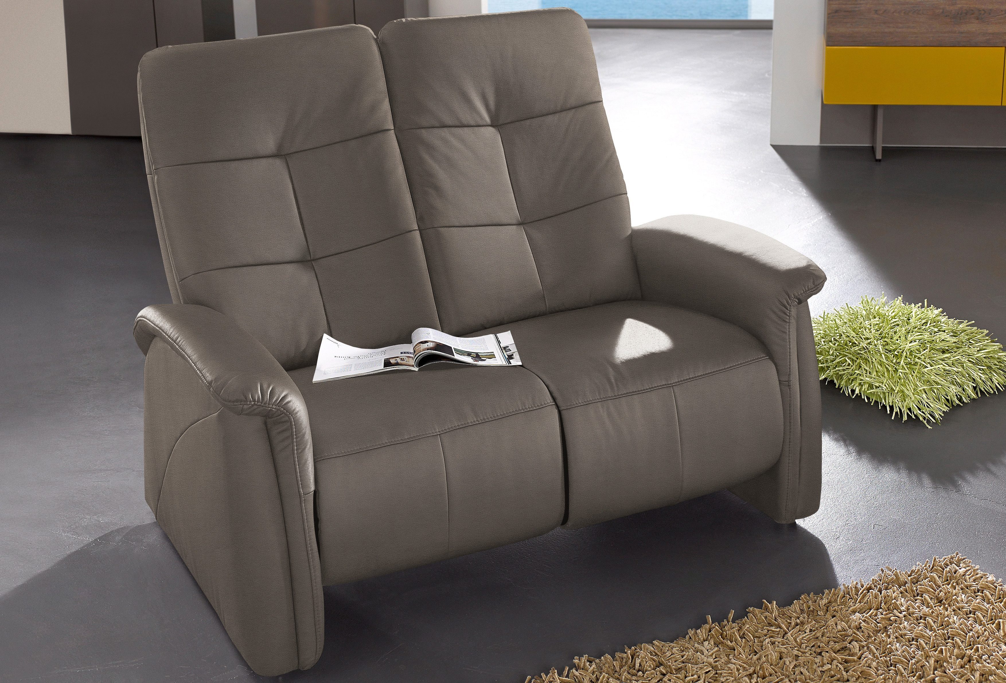 exxpo - sofa fashion 2-Sitzer Tivoli, Kinosofa, bequem und komfortabel durch die Relaxfunktion, (2-sitzig), schmale Armlehnen, hohe Rückenlehne