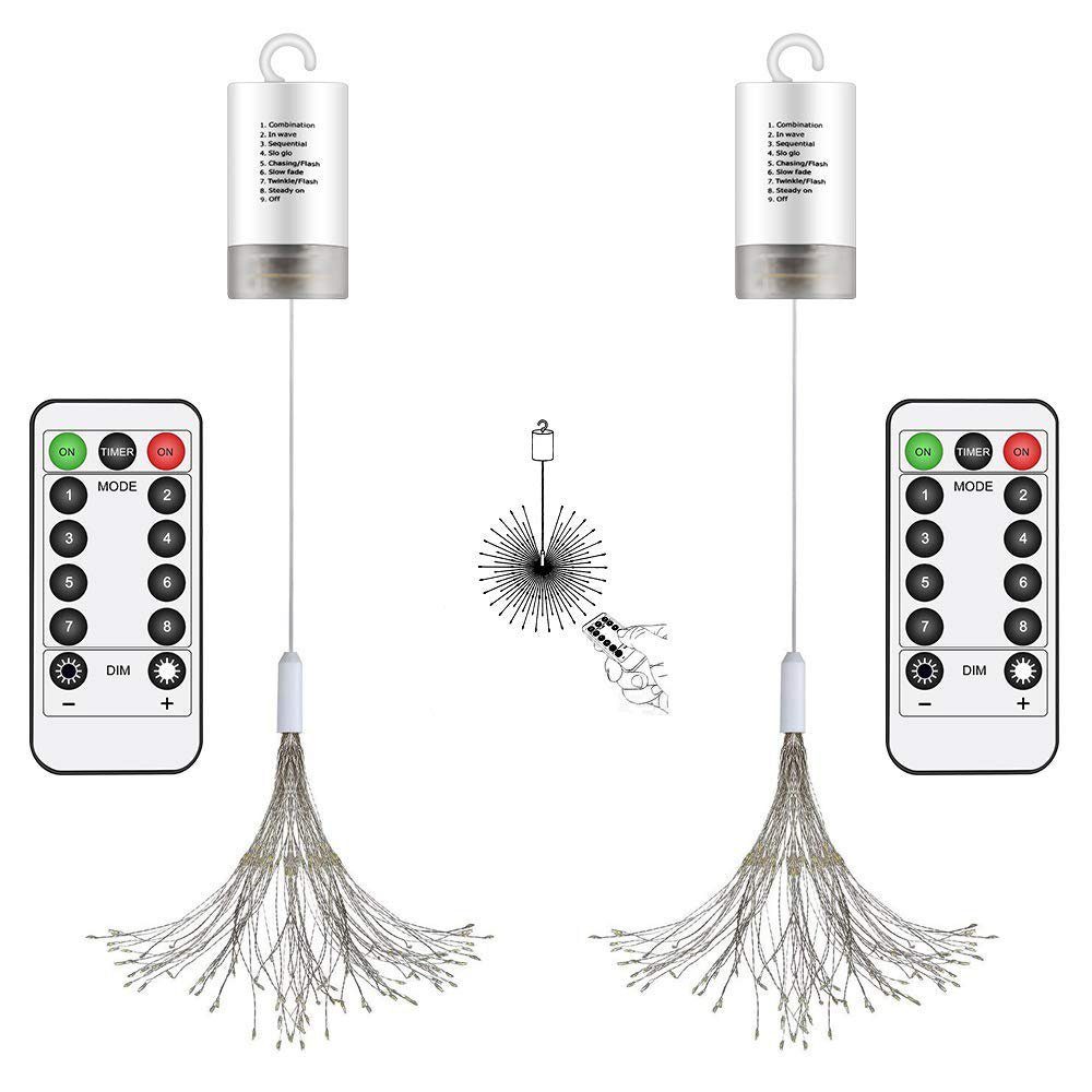 Merry 2024 Lichterkette LED Feuerwerk Hängestern Lichterketten, Weihnachtsd günstig online kaufen