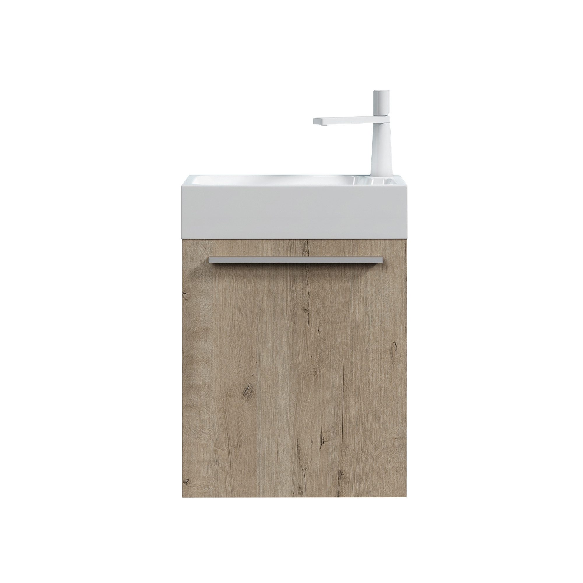 doporro Badezimmer-Set Badmöbel-Set Gäste WC Waschbecken Waschtisch mit Unterschrank PISA