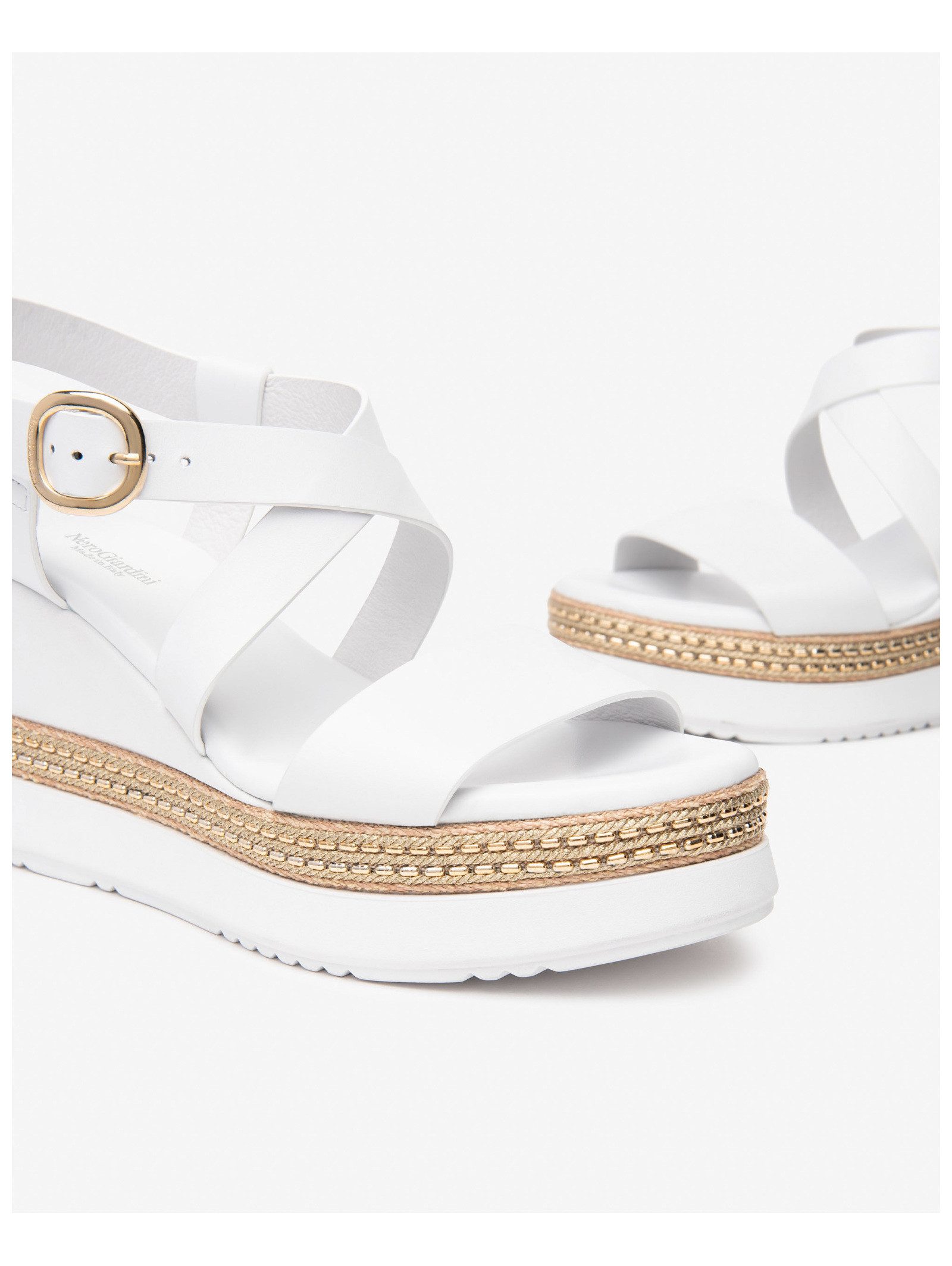 Nero Giardini Nero Giardini Sandalen Leder Keilsandalette