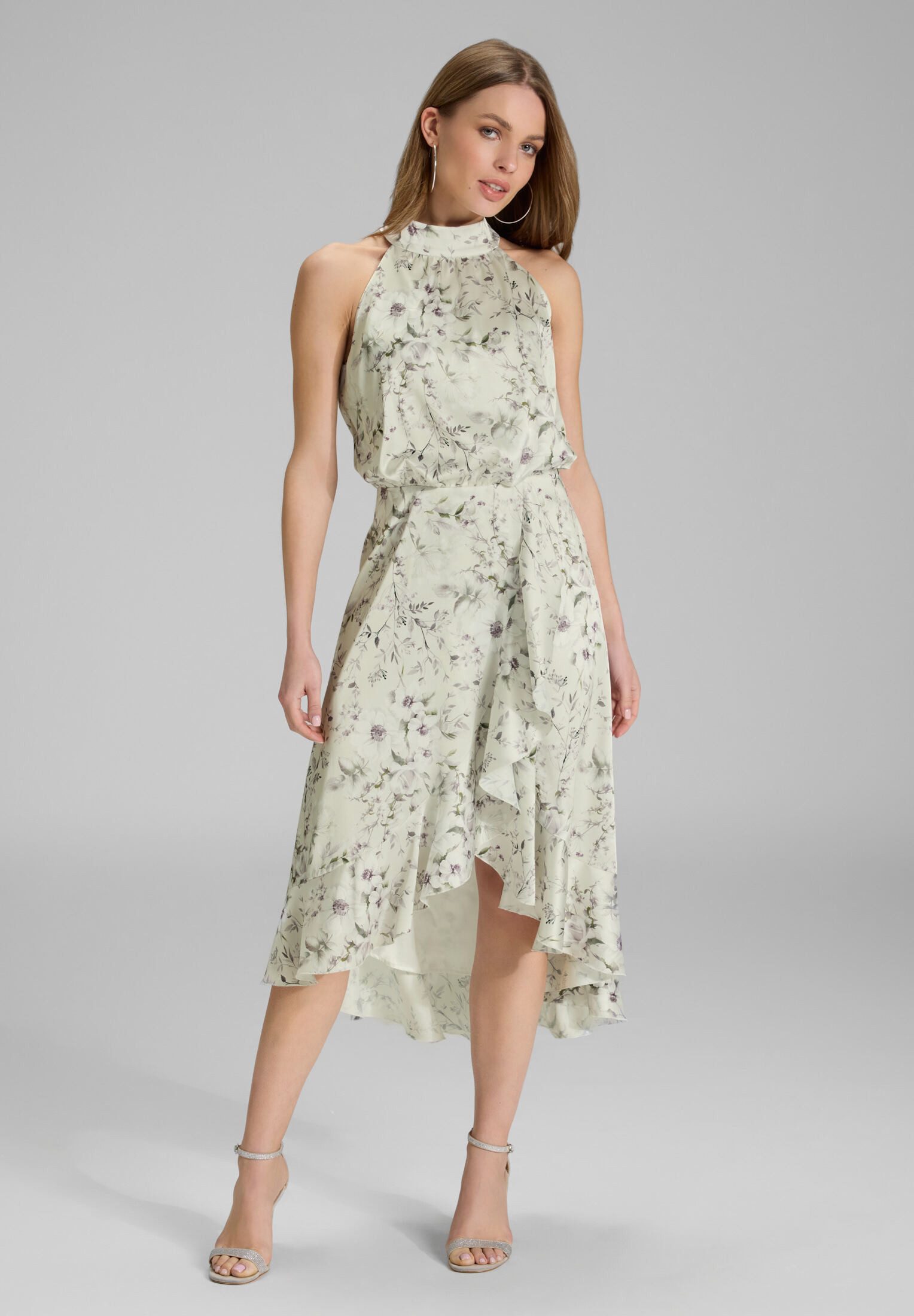 SWING Cocktailkleid Lockere Passform mit ausgestelltem Rockteil