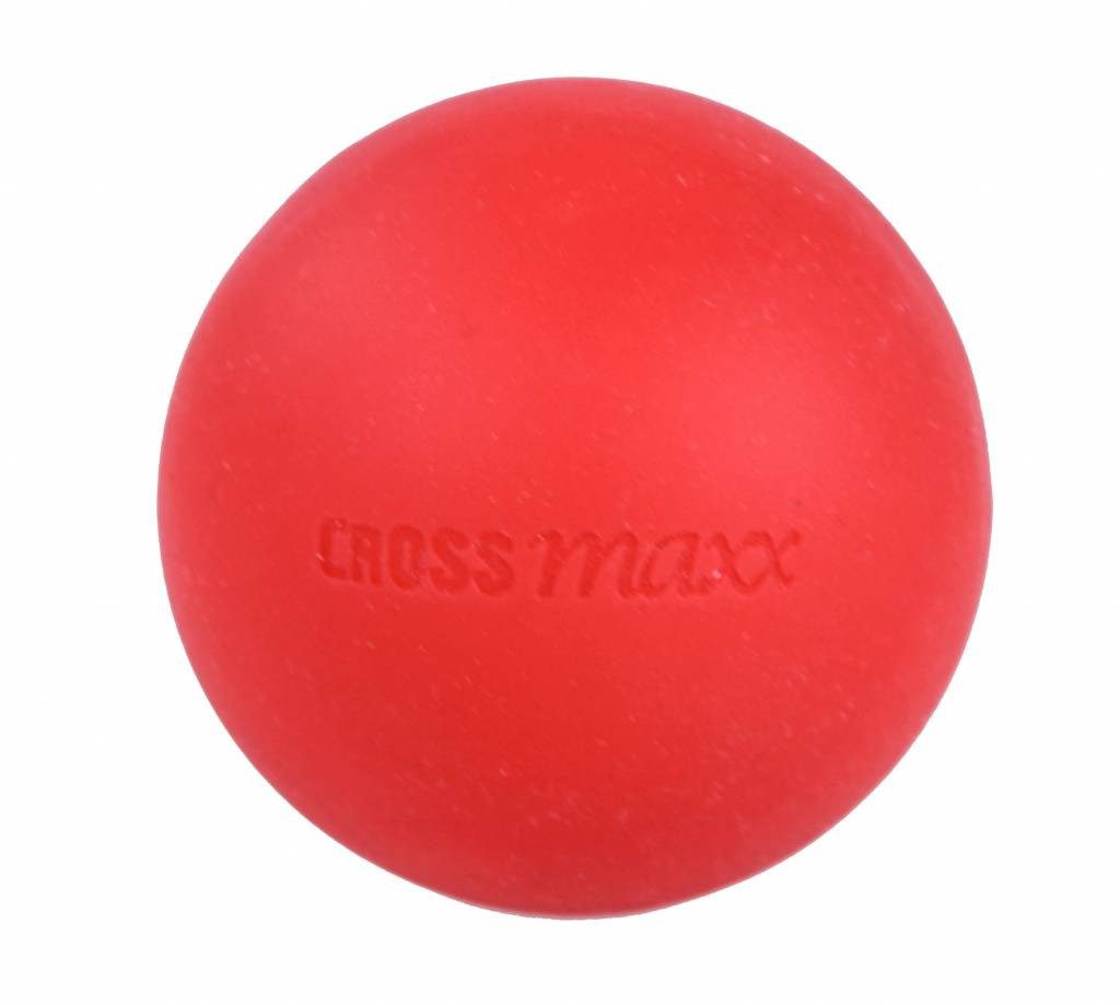 Lifemaxx Massageball Lifemaxx Crossmaxx Lacrosse Ball Rot 6,5 cm