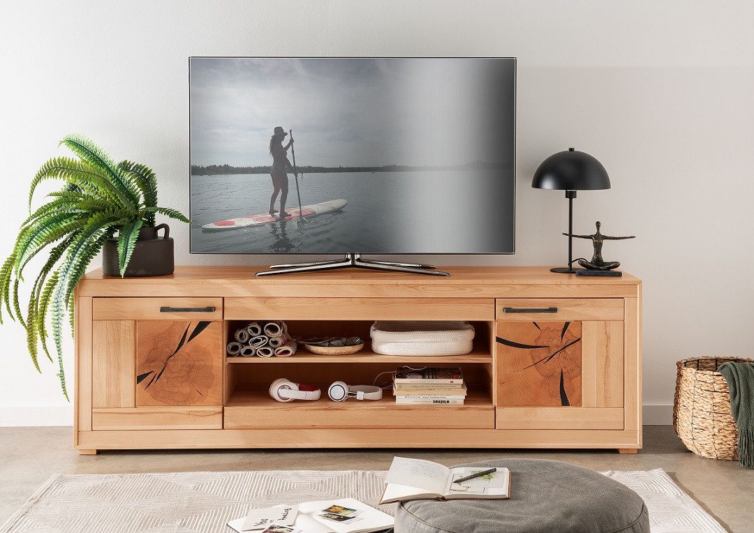 Main Möbel TV-Board TV Element Lowboard 200x62cm Kernbuche Danzig
