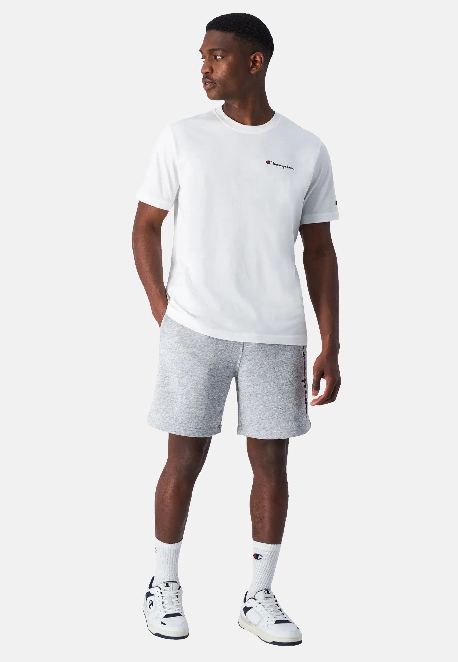 Champion Kurzarmshirt Herren Baumwoll-T-Shirt mit kleinem günstig online kaufen
