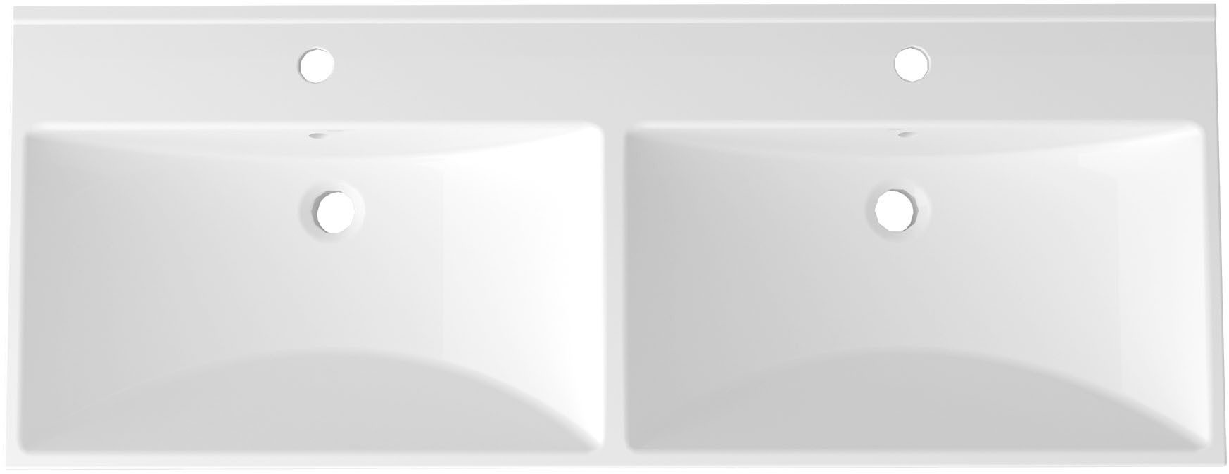 welltime Einbauwaschbecken Trento Deluxe, Mit Nano Glasur in 51,61,81,101 und 121cm erhältlich. – Bild 2 von 5
