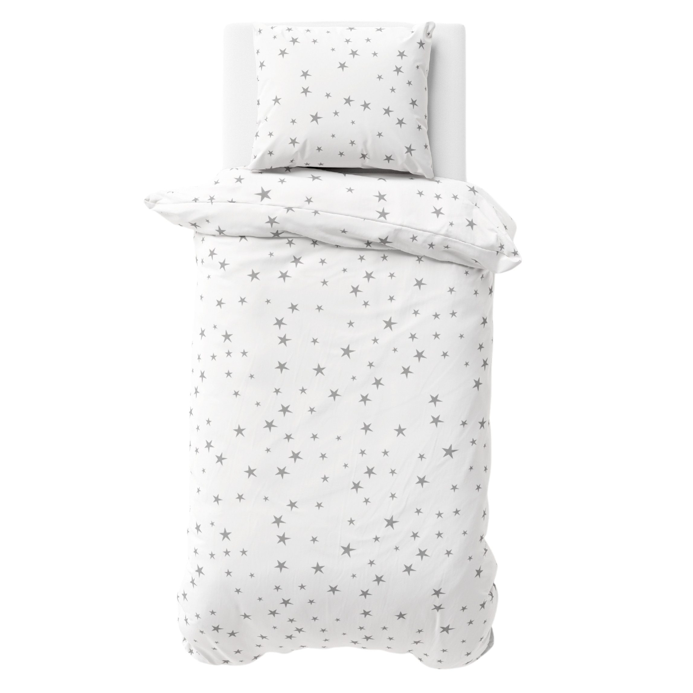 MTOnlinehandel Bettwäsche Himmlisch und Elegant Biber/ Flanell in 135x200 + 80x80 cm, 100% Baumwolle, 2 teilig, Weihnachten, Wintermotiv