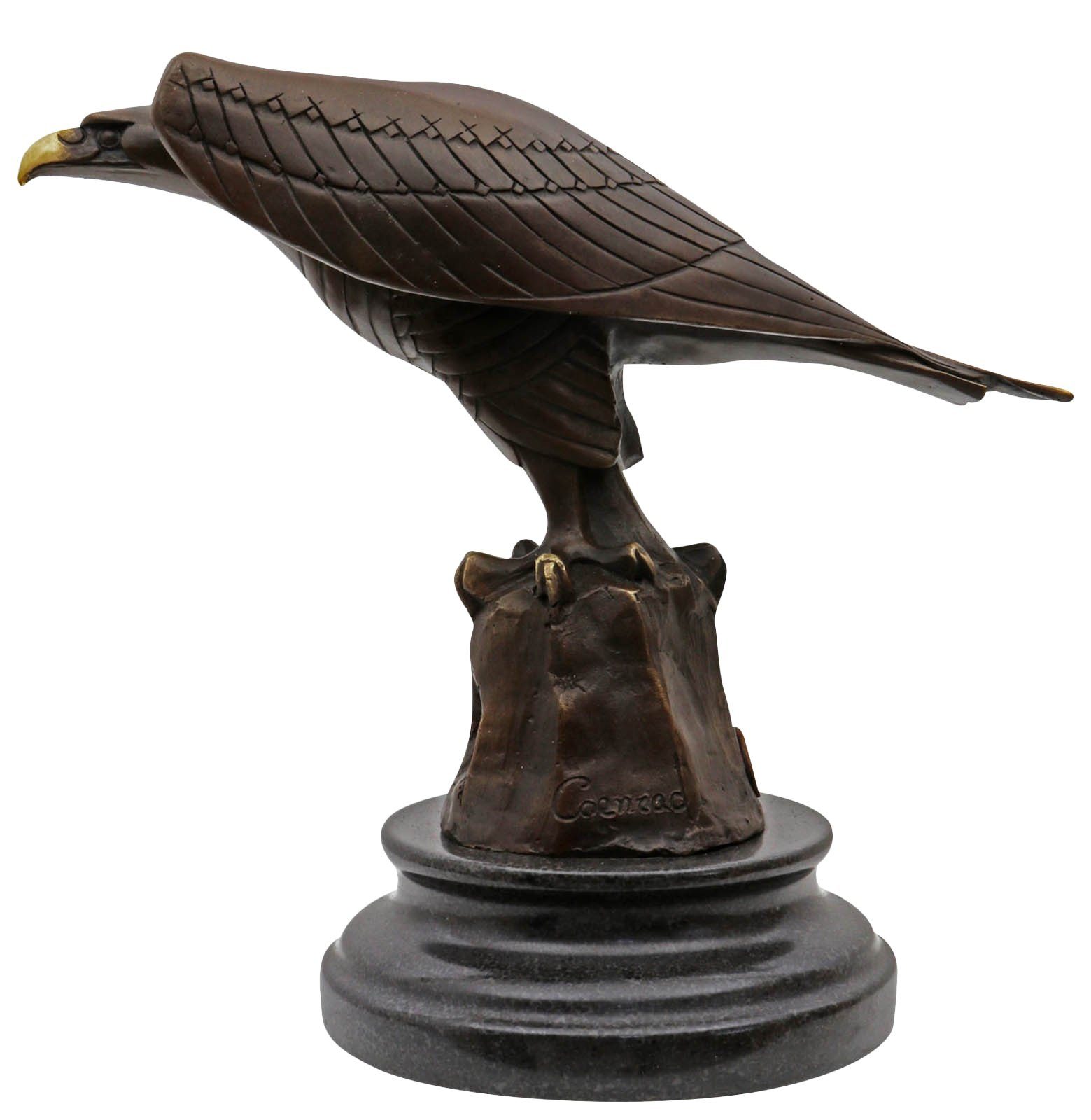 Antik Bronze im Adler Skulptur Statue Aubaho Bronzeskulptur Figur Bronzefigur Skulptur