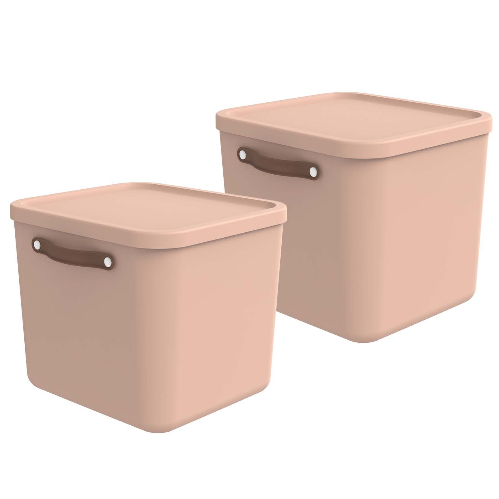 ROTHO Aufbewahrungsbox 2er-Set Aufbewahrungskiste 40l (Aufbewahrungsset, günstig online kaufen