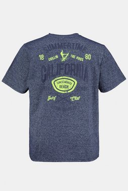 JP1880 T-Shirt T-Shirt Rücken Print Rundhals Halbarm