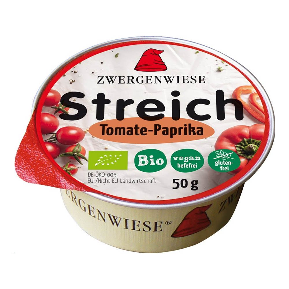 Zwergenwiese Herzhafter Brotaufstrich Kleiner Streich - Tomate-Paprika 50g