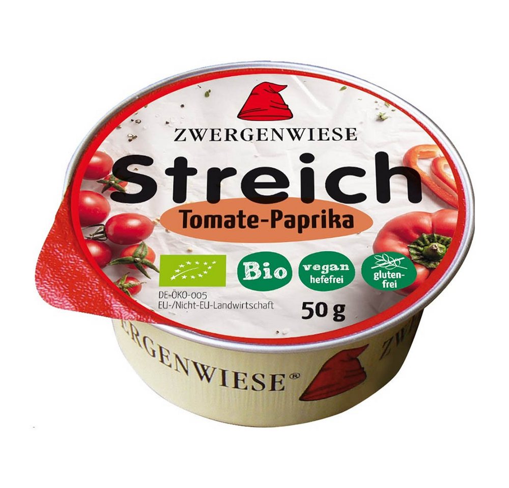 Zwergenwiese Herzhafter Brotaufstrich Kleiner Streich - Tomate-Paprika 50g
