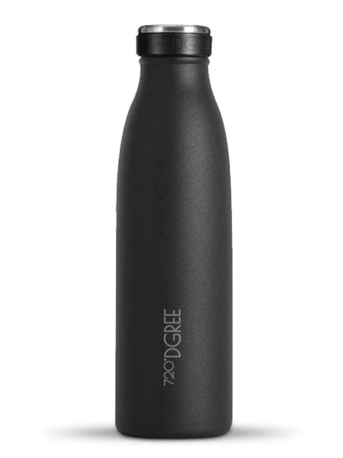 720°DGREE Trinkflasche Isolier Trinkflasche milkyBottle Edelstahl onyx bl. powder rob. 0,5l