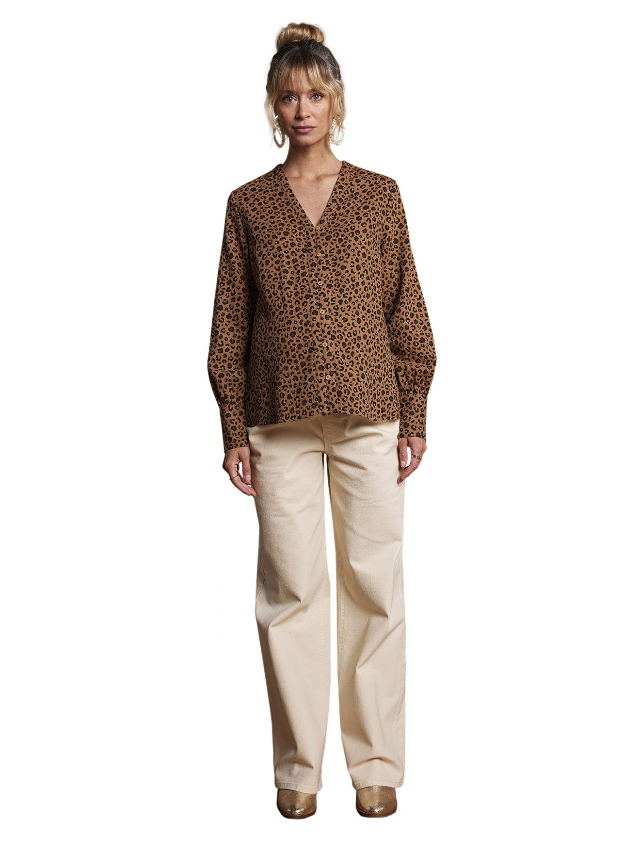 Envie de Fraise Umstandsbluse Leomuster
